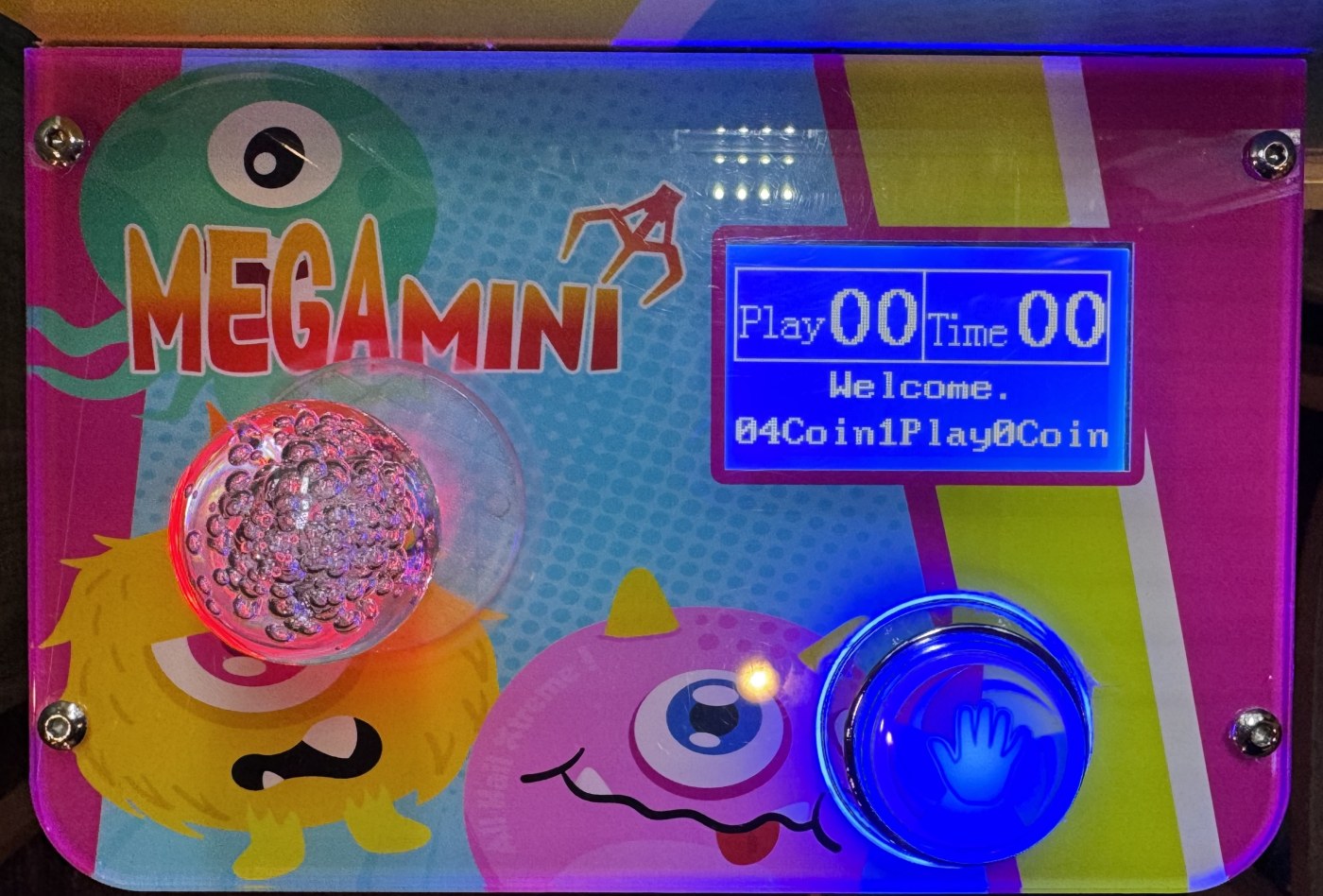Mega Mini joystick and play button controls